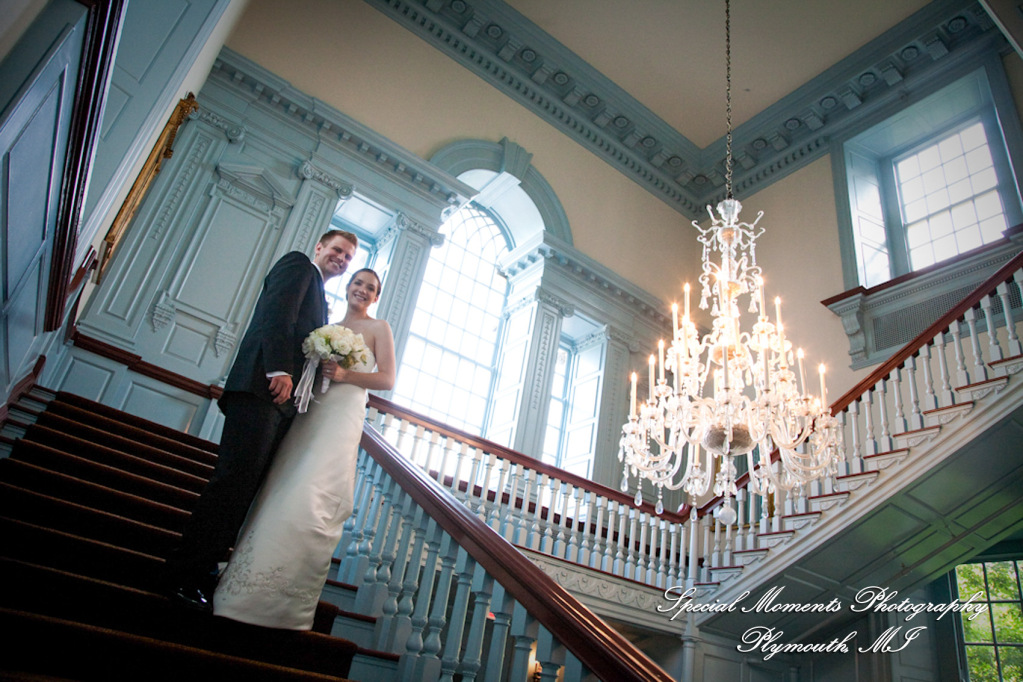 Kathryn & Kyle at Lovett Hall Greenfield Village Dearborn MI wedding photograph