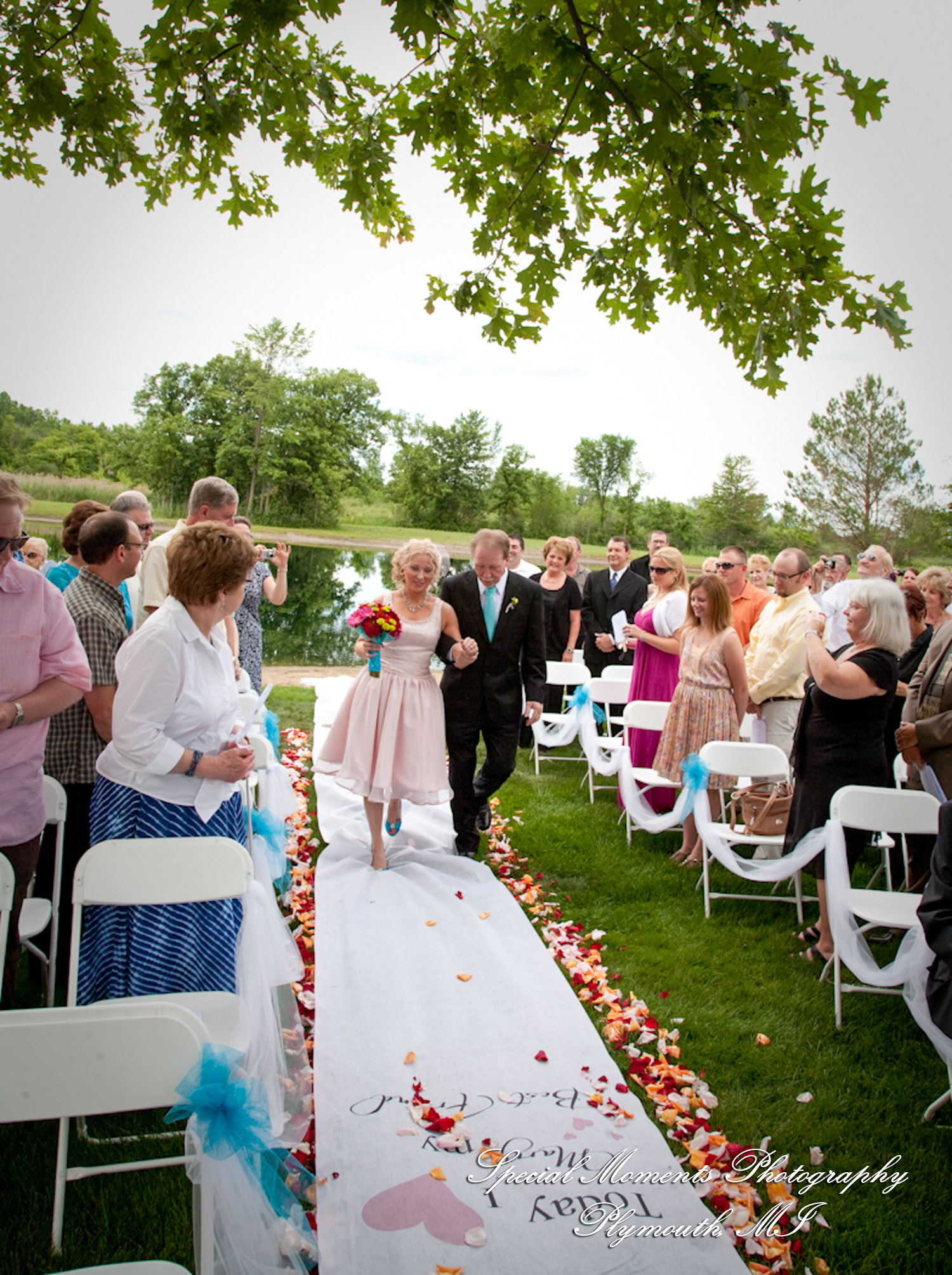Erica & Jim at home wedding on the Lake in New Hudson MI wedding photograph