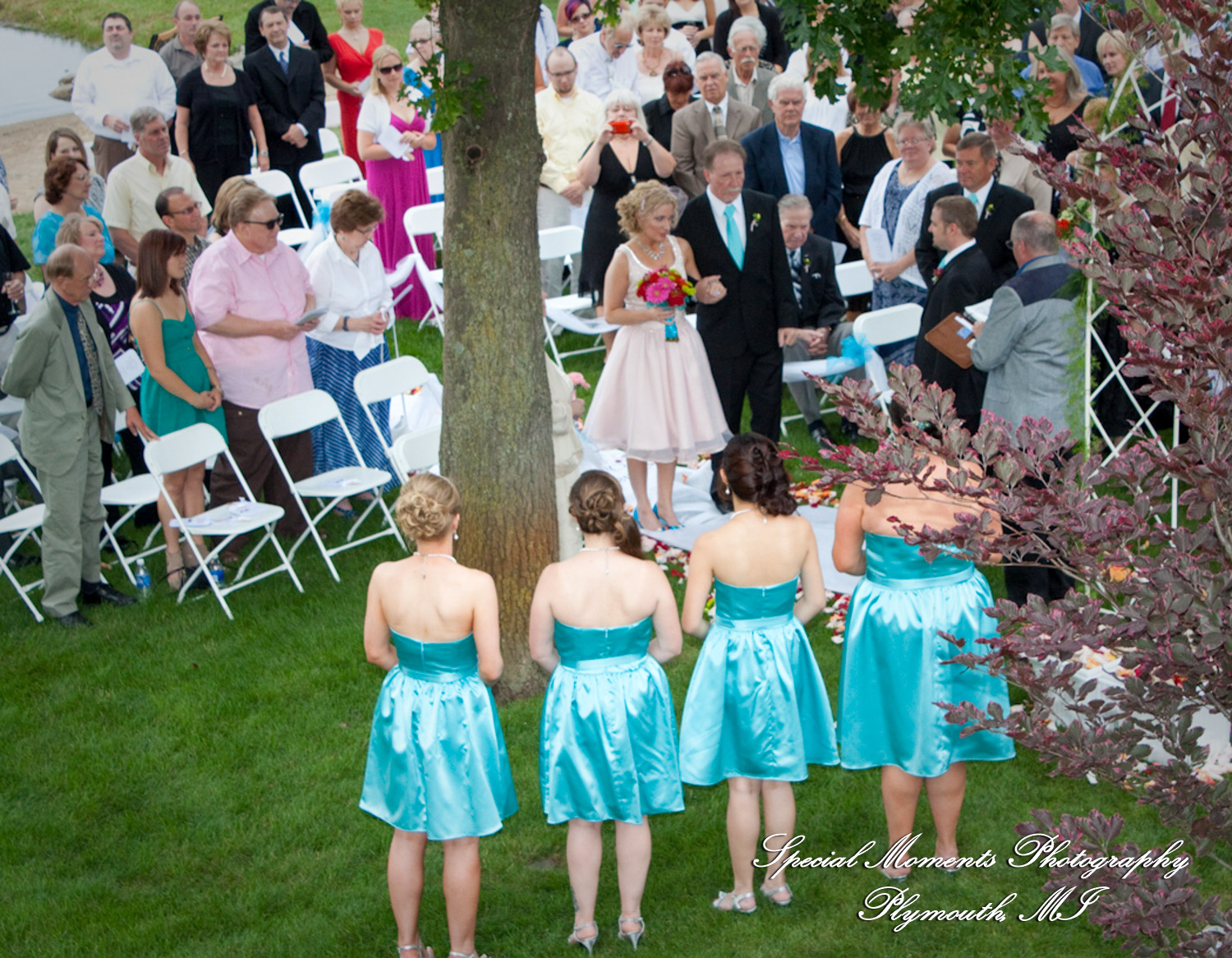 Erica & Jim at home wedding on the Lake in New Hudson MI wedding photograph