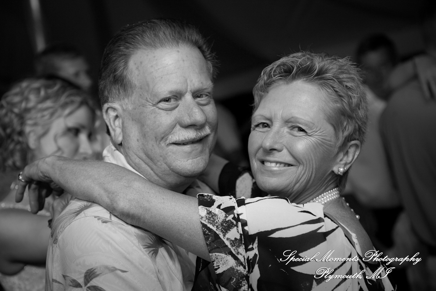 Erica & James at home backyard Tent Reception New Hudson MI wedding photograph