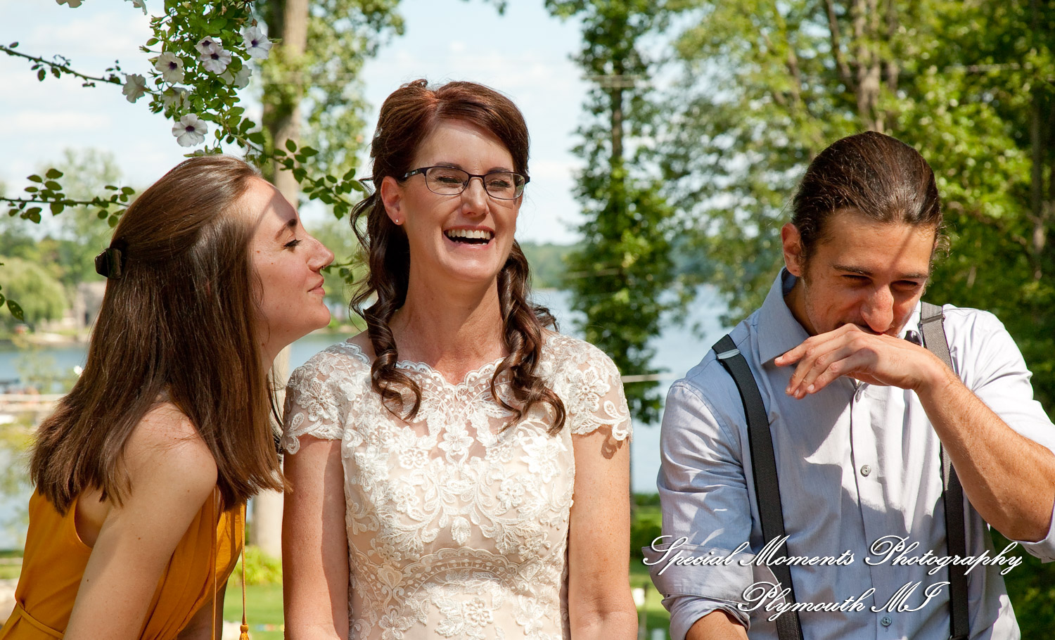 Kim & Steve at Strawberry Lake Lodge Pinckney MI wedding photography