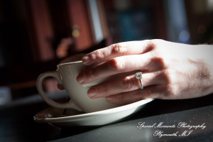 Jill & Connor in downtown Ann Arbor MI engagement photograph