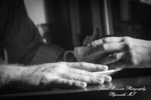 Jill & Connor in downtown Ann Arbor MI engagement photograph