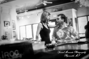 Jill & Connor in downtown Ann Arbor MI engagement photograph