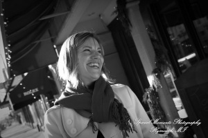 Jill & Connor in downtown Ann Arbor MI engagement photograph