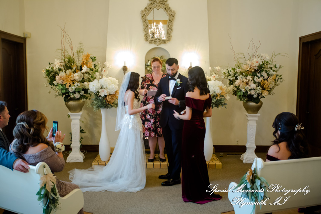 Rosanna & Layoun at Victoria Wedding Chapel Waterford MI wedding photograph