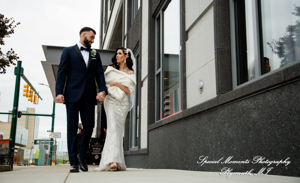 Rosanna & Layoun at Eddie Merlot Bloomfield Hills MI wedding photograph