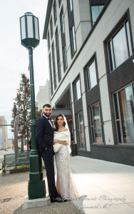 Rosanna & Layoun at Eddie Merlot Bloomfield Hills MI wedding photograph