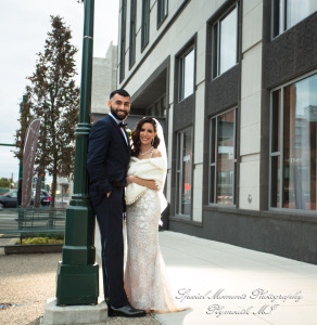 Rosanna & Layoun at Eddie Merlot Bloomfield Hills MI wedding photograph