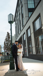 Rosanna & Layoun at Eddie Merlot Bloomfield Hills MI wedding photograph