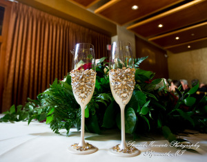Rosanna & Layoun at Eddie Merlot Bloomfield Hills MI wedding photograph