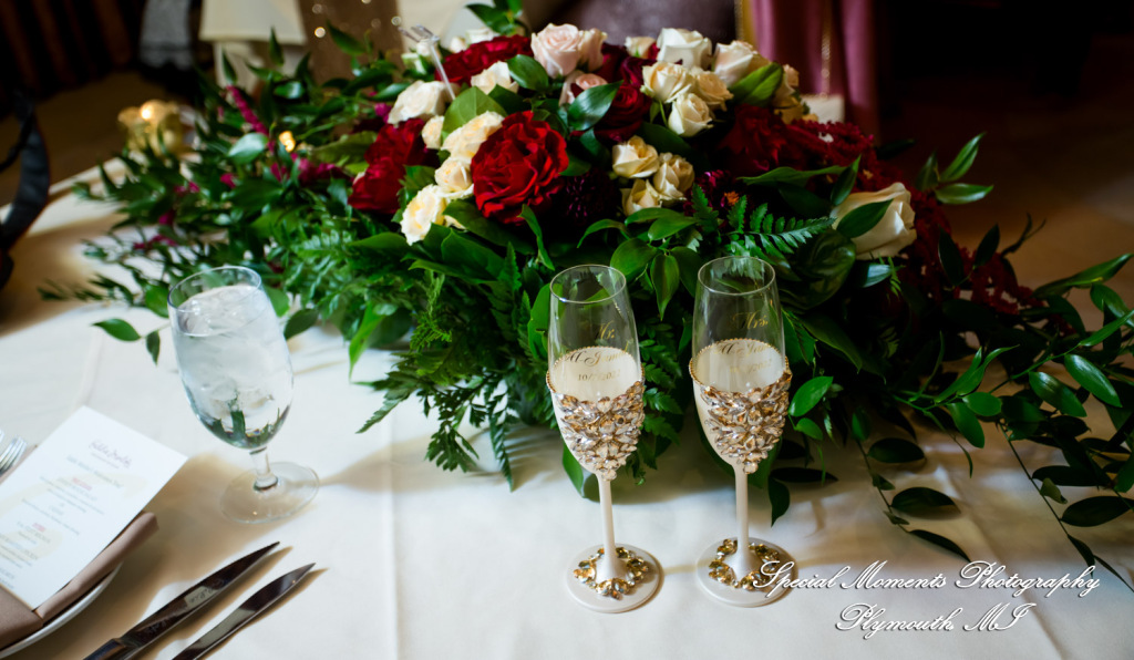 Rosanna & Layoun at Eddie Merlot Bloomfield Hills MI wedding photograph