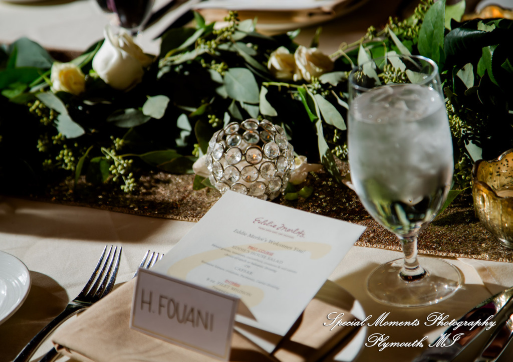 Rosanna & Layoun at Eddie Merlot Bloomfield Hills MI wedding photograph