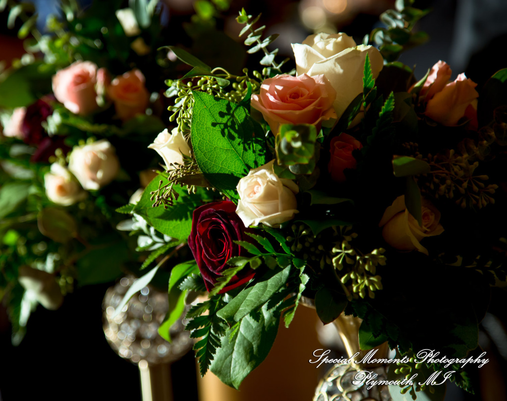 Rosanna & Layoun at Eddie Merlot Bloomfield Hills MI wedding photograph