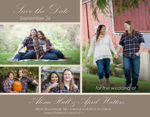 Save The Date Cards & Thank You Cards engagement photography