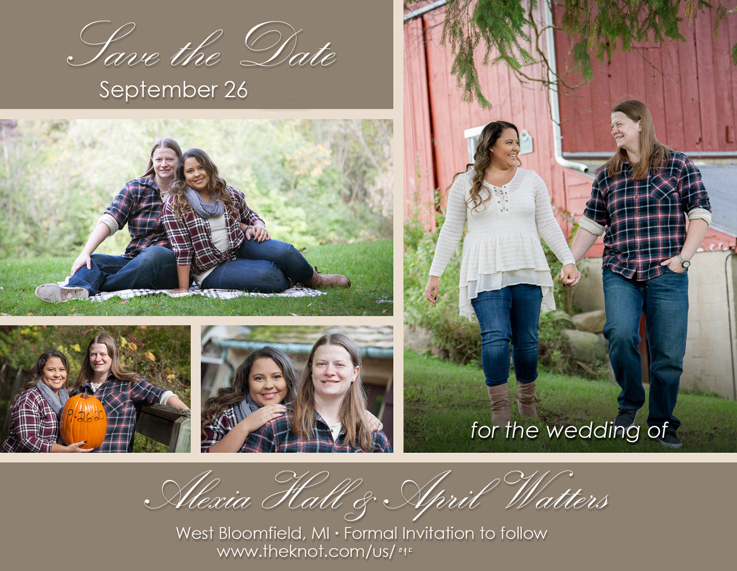 Save The Date Cards & Thank You Cards engagement photography