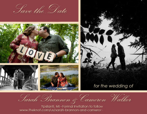 Save The Date Cards & Thank You Cards engagement photography
