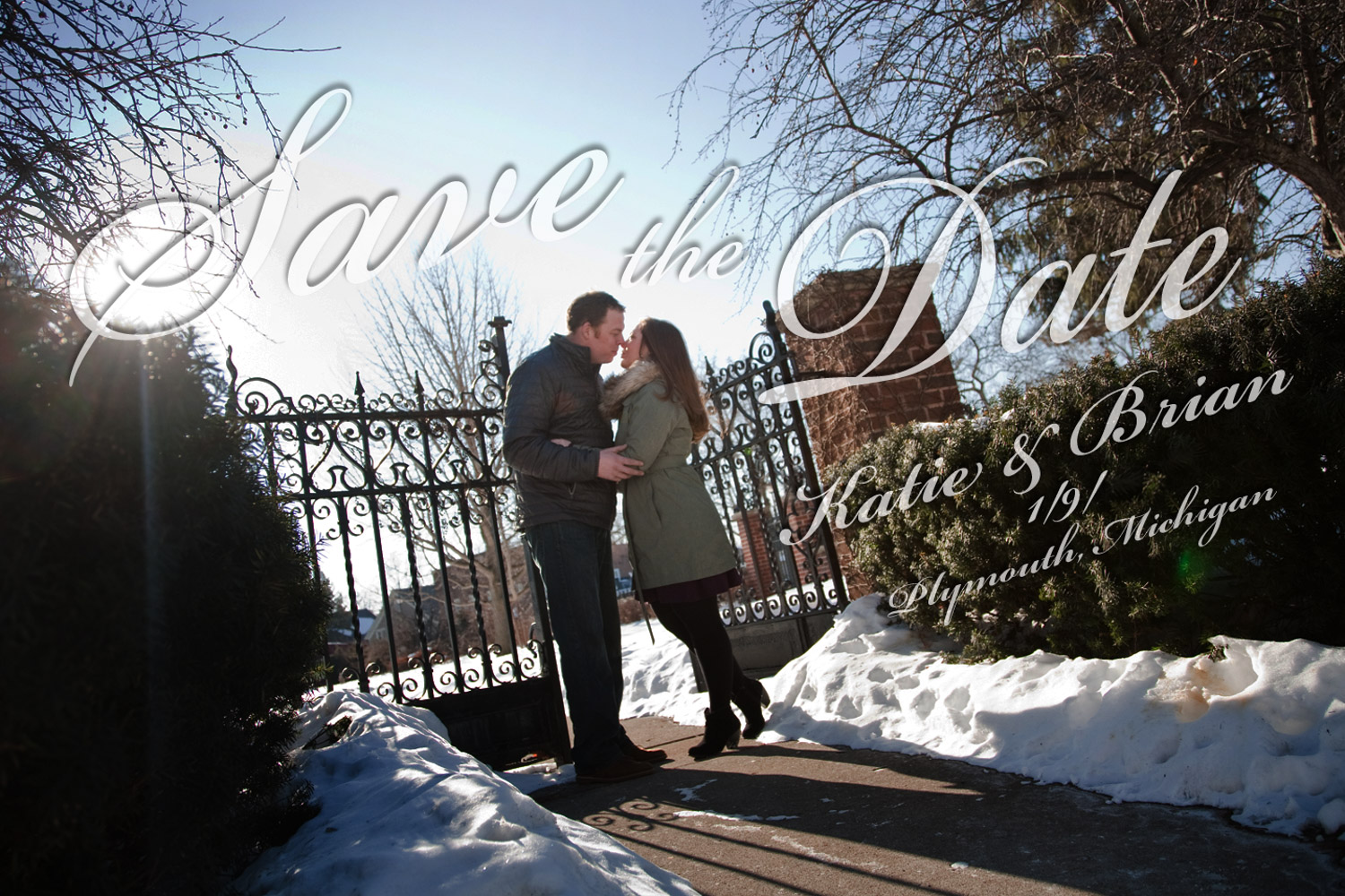 Save The Date Cards & Thank You Cards engagement photography