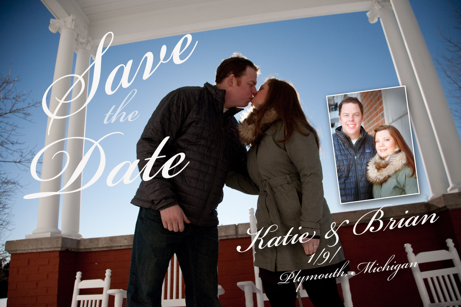 Save The Date Cards & Thank You Cards engagement photography