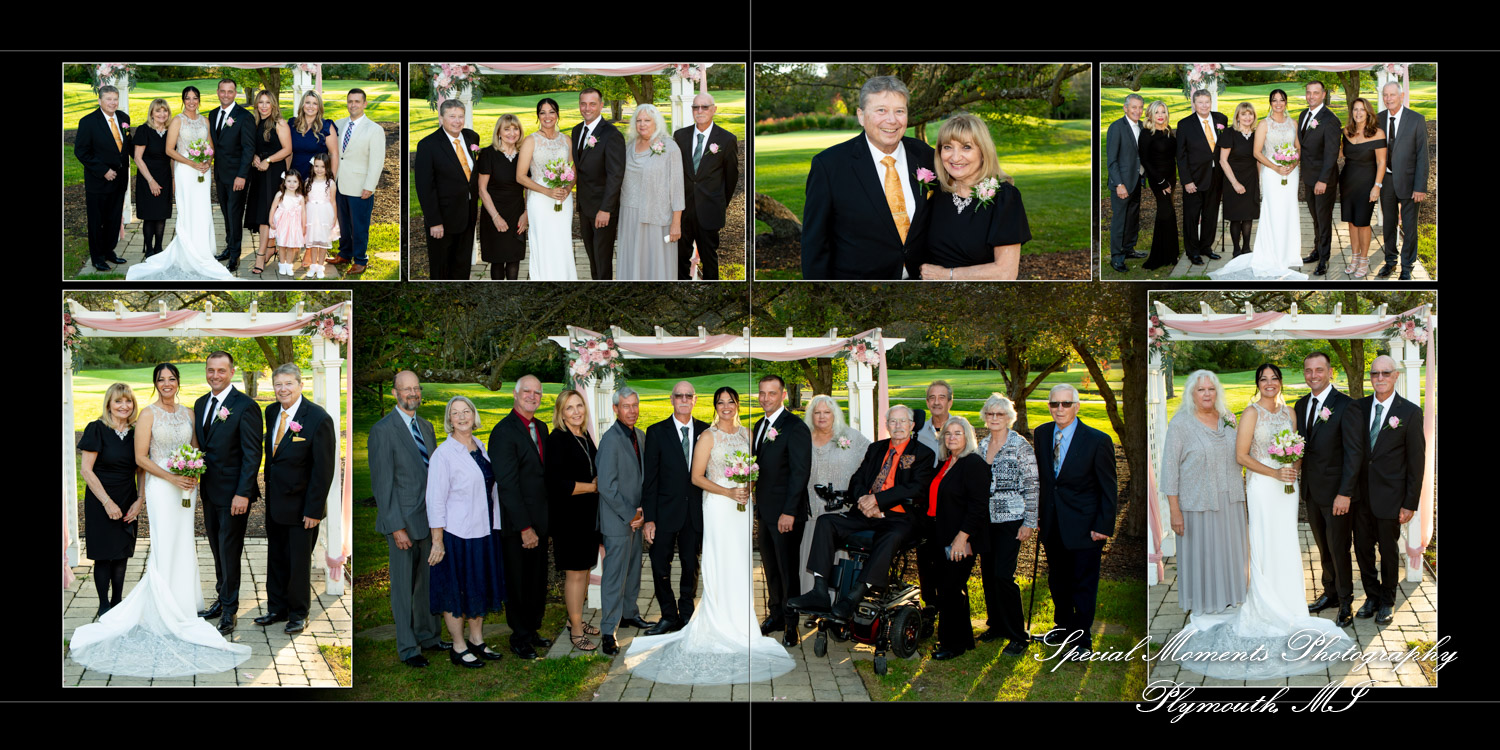 Jonathan & Holly at Stonebridge Golf Course Ann Arbor MI wedding album photography