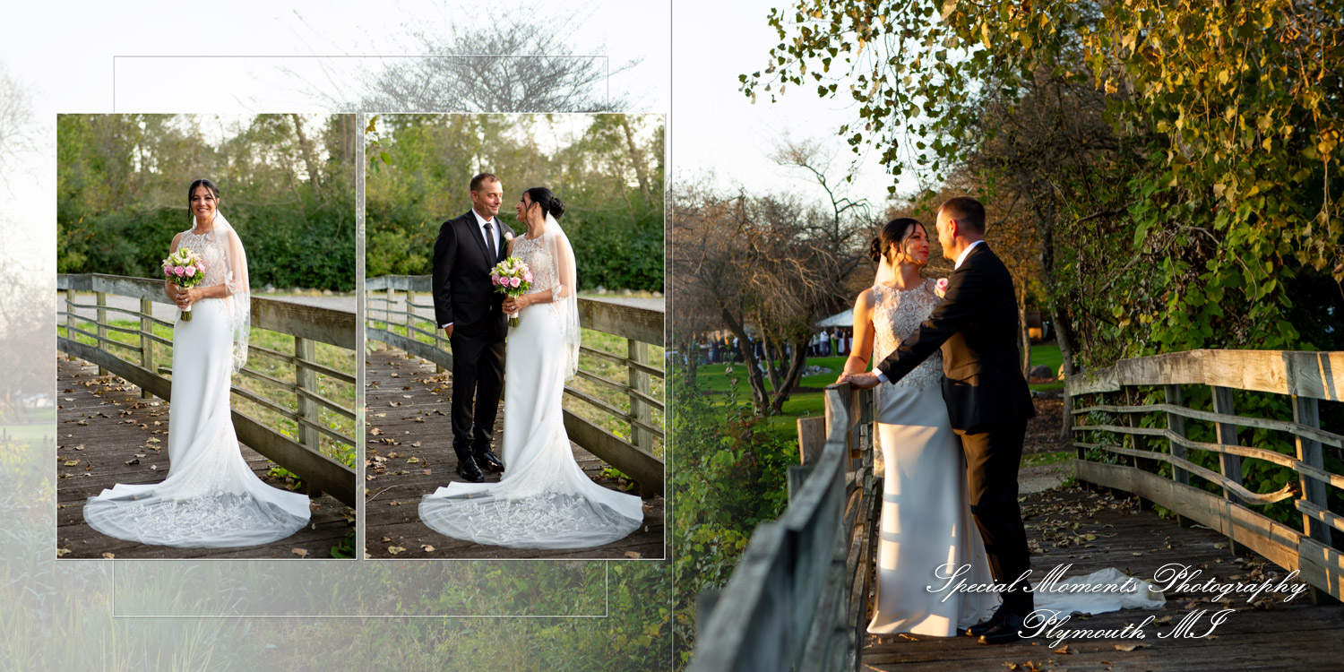 Jonathan & Holly at Stonebridge Golf Course Ann Arbor MI wedding album photography