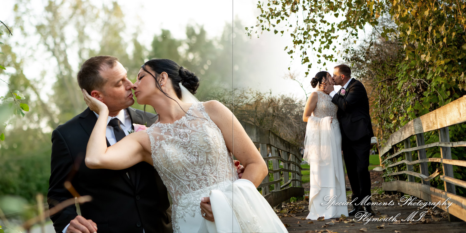 Jonathan & Holly at Stonebridge Golf Course Ann Arbor MI wedding album photography