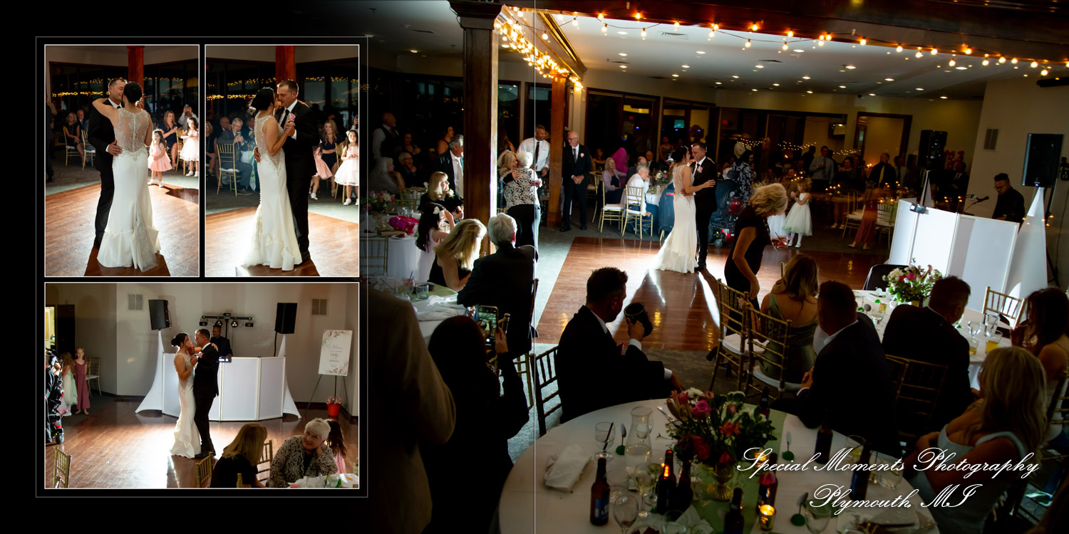 Jonathan & Holly at Stonebridge Golf Course Ann Arbor MI wedding album photography