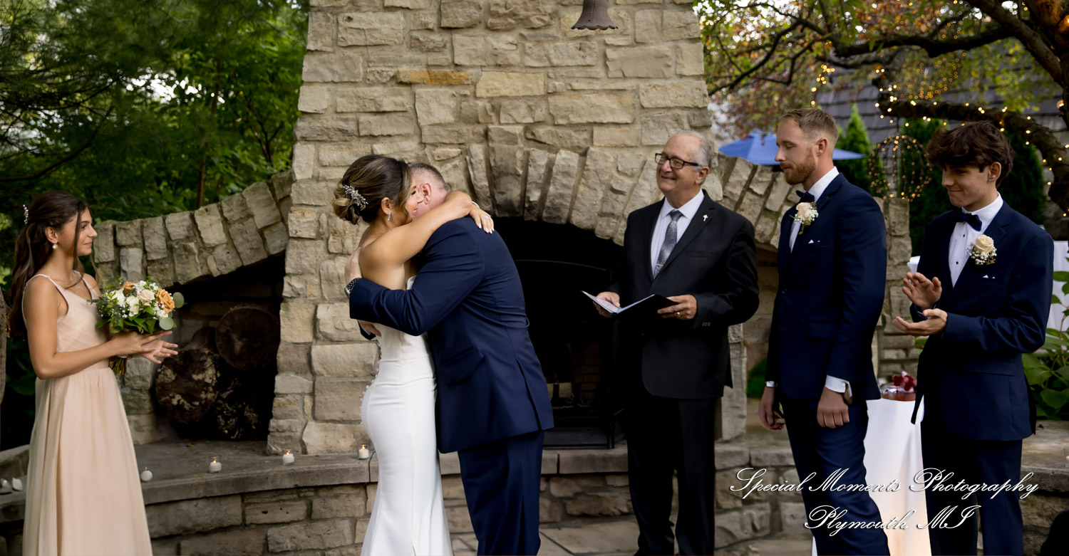 Kimberly & Dave at Cafe Cortina Farmington Hills MI wedding photography