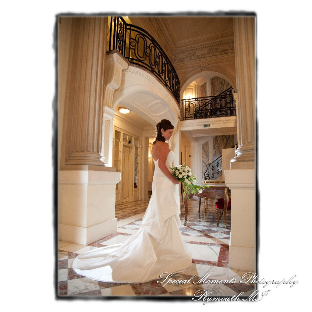 Fine Art Vintage Design - Mr. & Mrs. Bachman in the Streets of Paris France wedding album photography