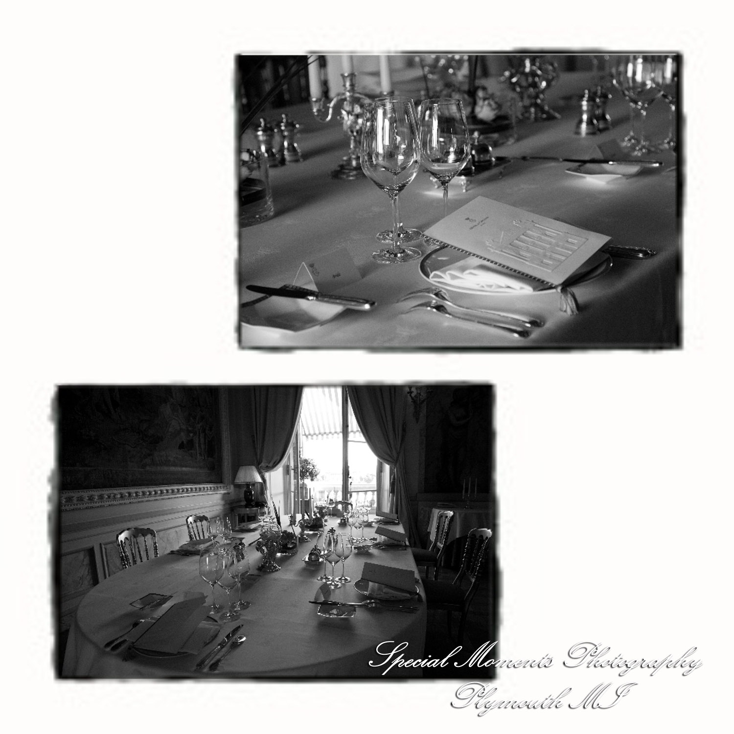 Fine Art Vintage Design - Mr. & Mrs. Bachman in the Streets of Paris France wedding album photography