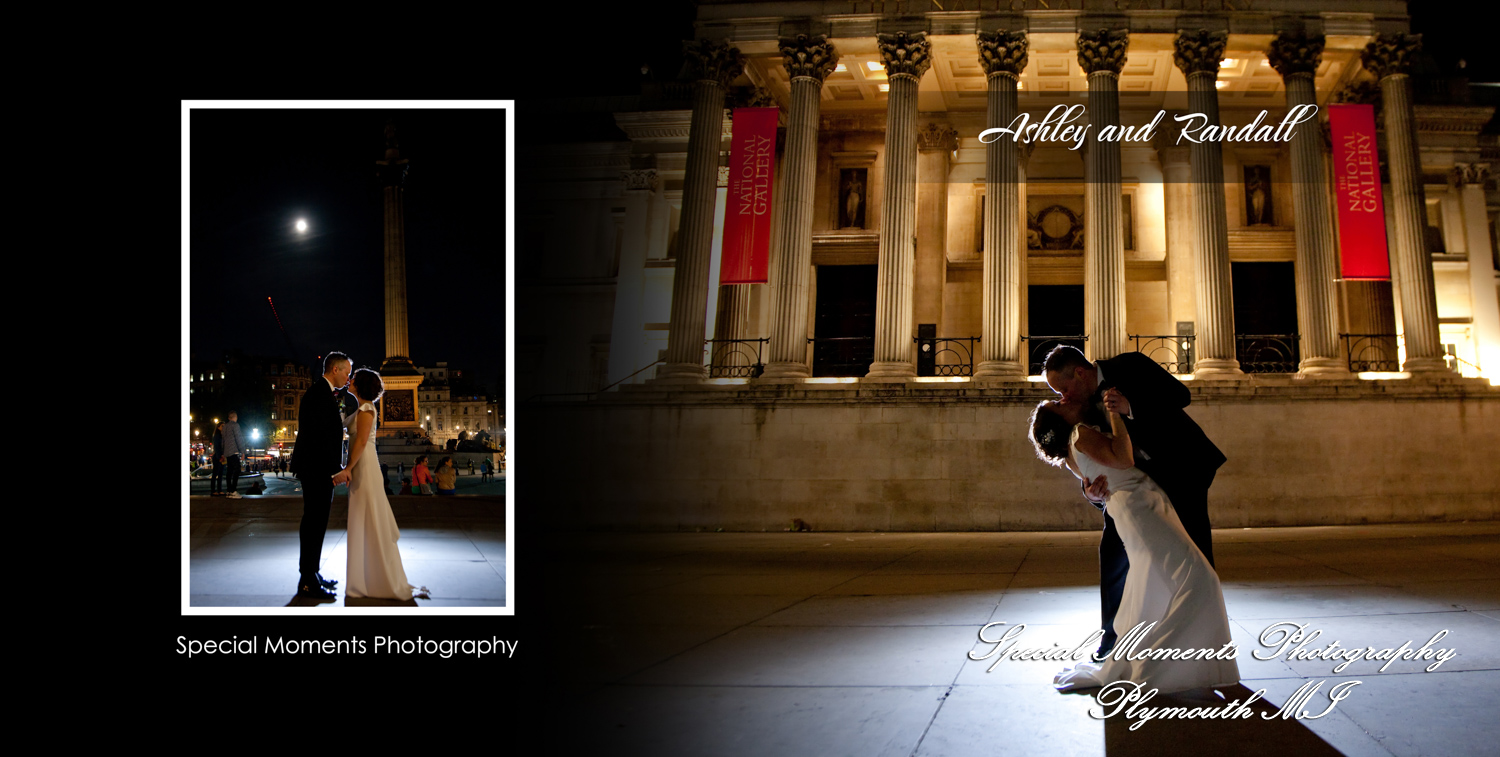 Coffee Table Design - Randy & Ashley at National Gallery London England wedding Album Design photograph