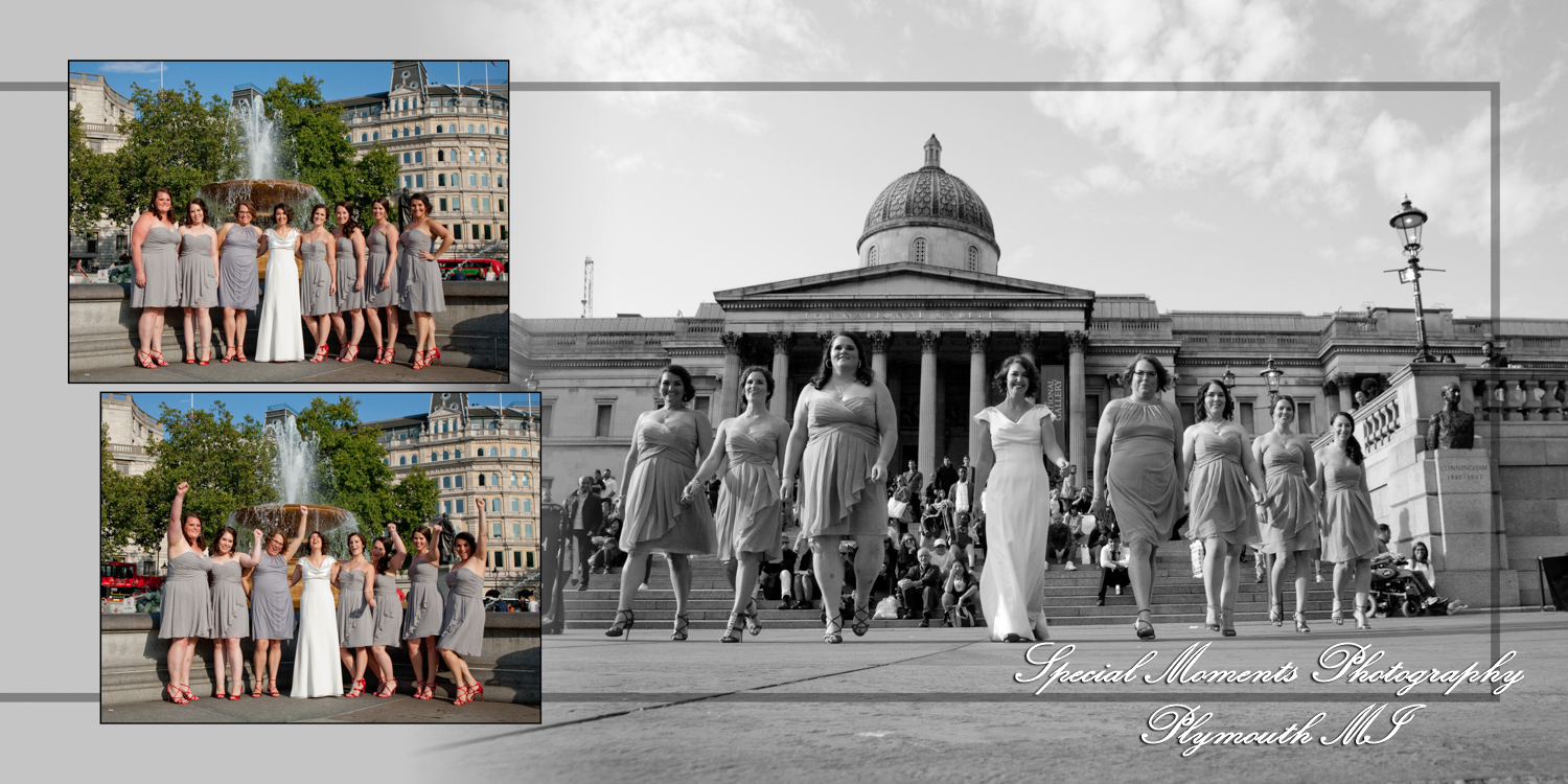 Coffee Table Design - Randy & Ashley at National Gallery London England wedding Album Design photograph