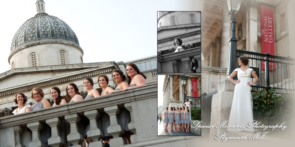 Coffee Table Design - Randy & Ashley at National Gallery London England wedding Album Design photograph