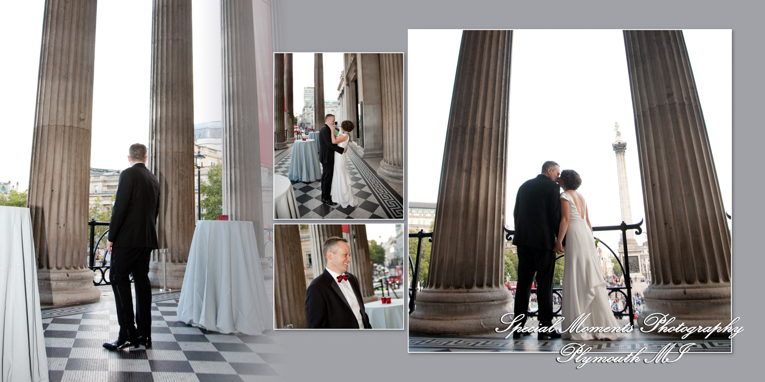 Coffee Table Design - Randy & Ashley at National Gallery London England wedding Album Design photograph