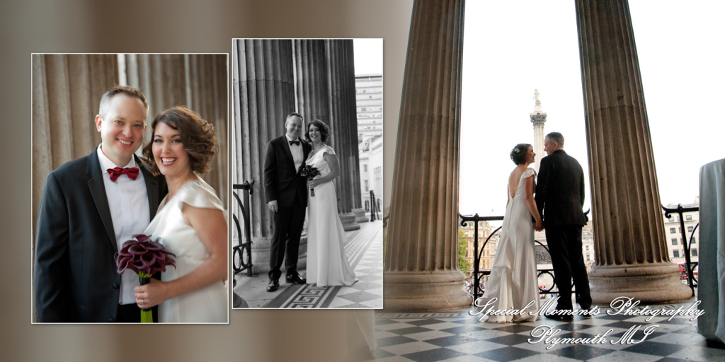 Coffee Table Design - Randy & Ashley at National Gallery London England wedding Album Design photograph
