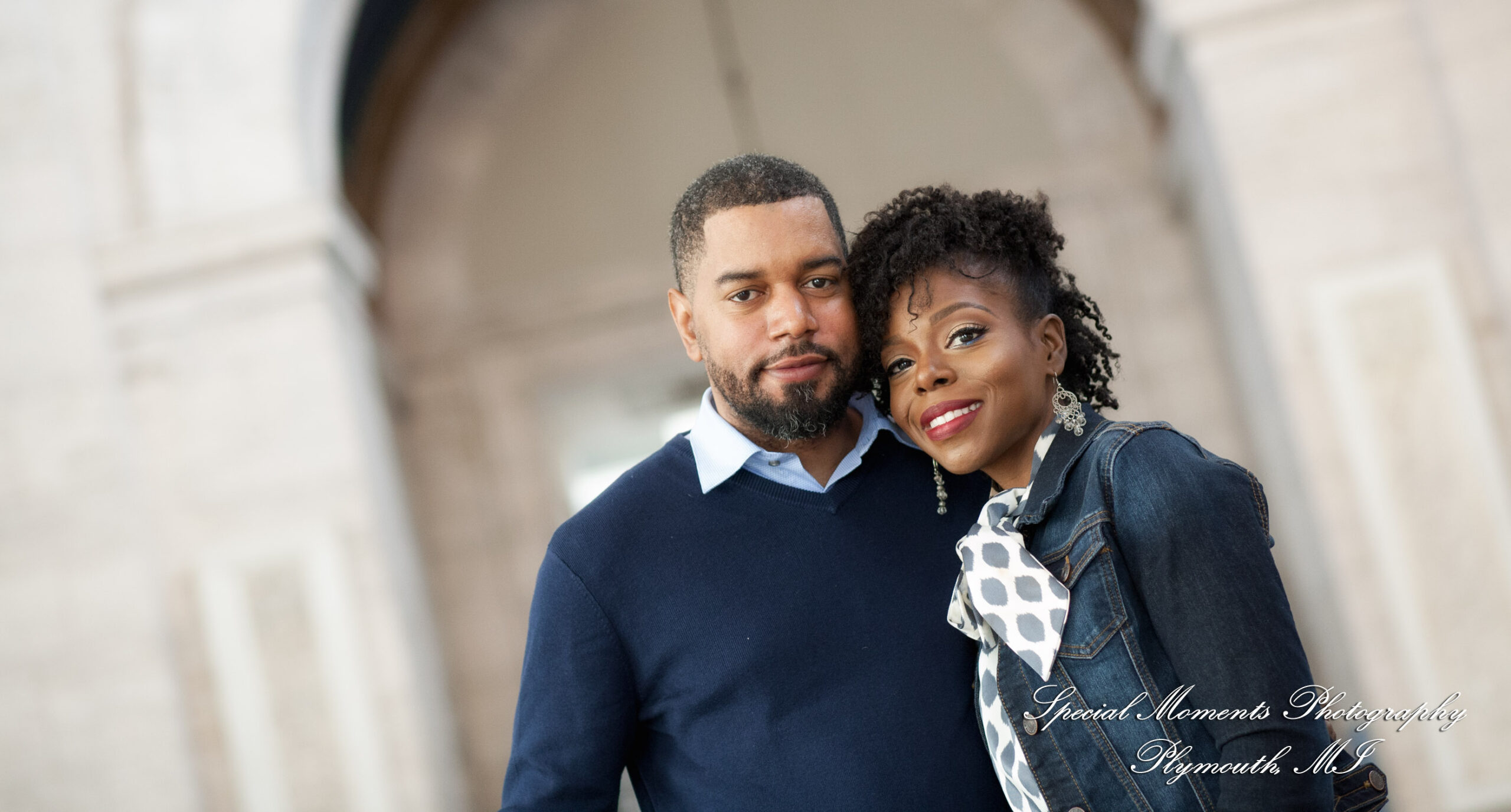 Rachel & Robert at DIA Detroit MI engagement photography