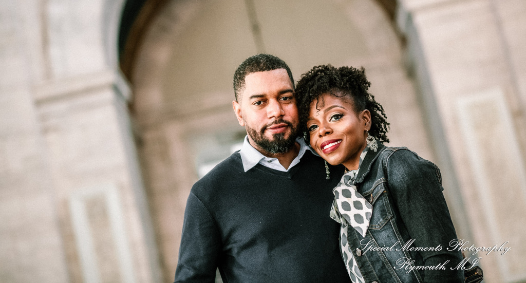 Rachel & Robert at DIA Detroit MI engagement photography