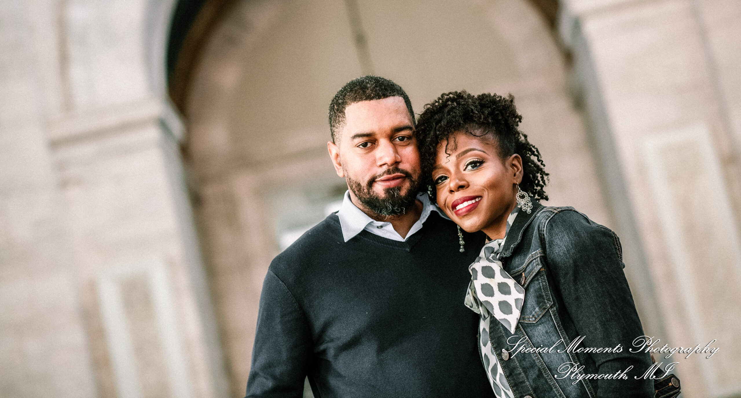Rachel & Robert at DIA Detroit MI engagement photography