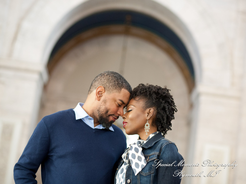 Rachel & Robert at DIA Detroit MI engagement photography