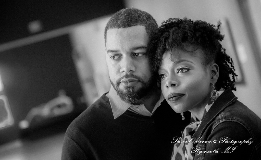 Rachel & Robert at DIA Detroit MI engagement photography