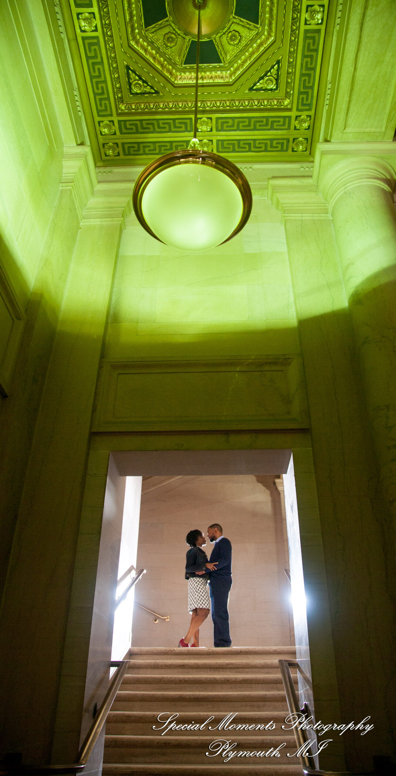 Rachel & Robert at DIA Detroit MI engagement photography