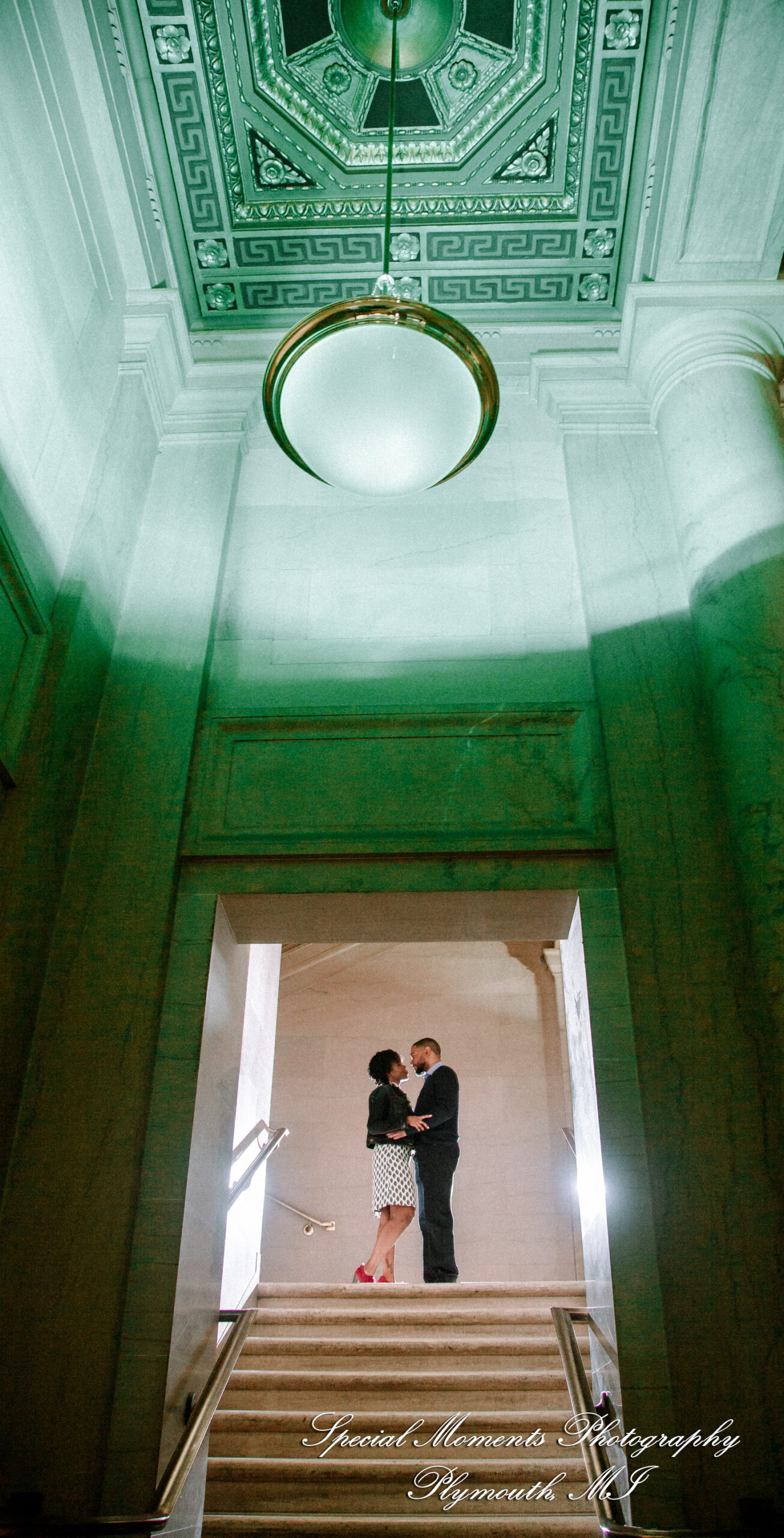 Rachel & Robert at DIA Detroit MI engagement photography