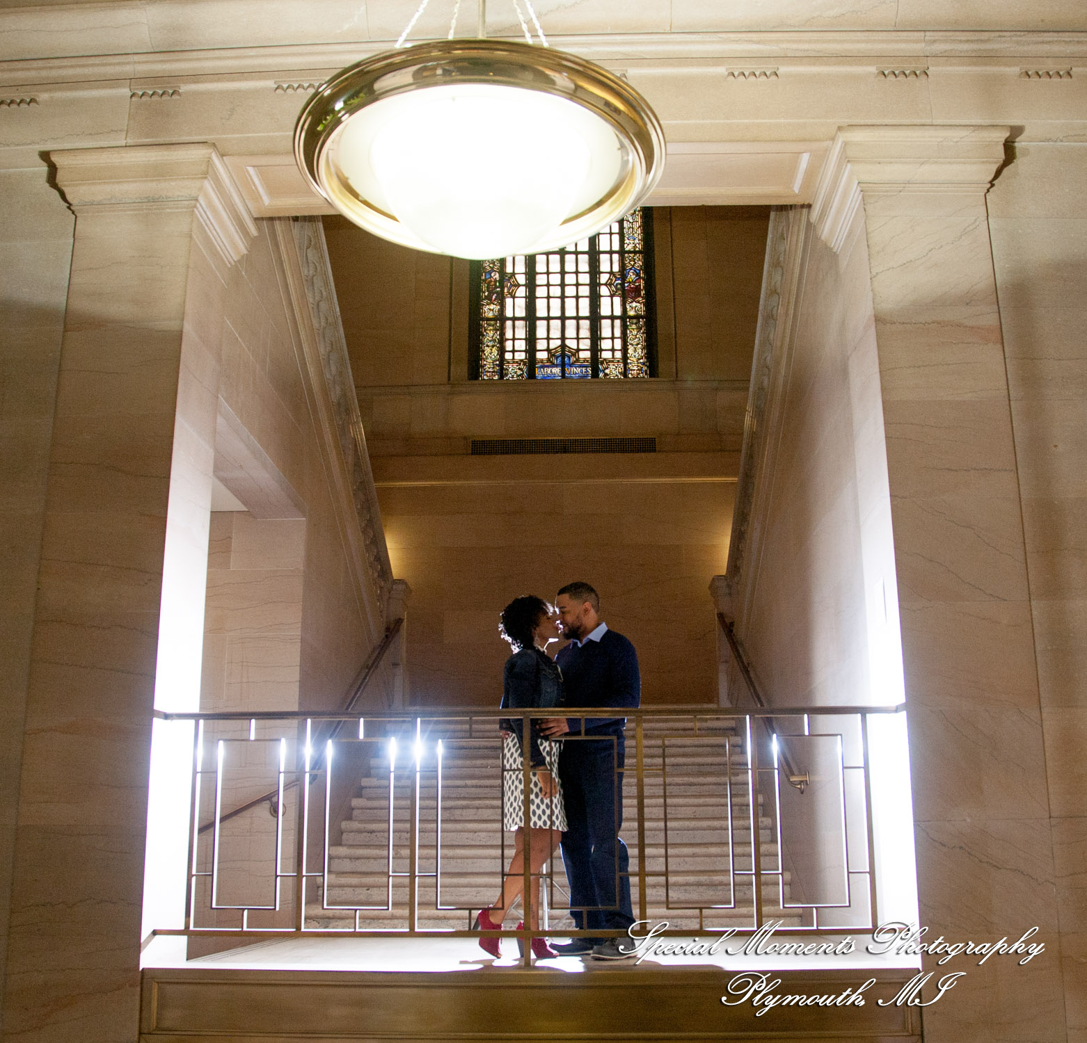 Rachel & Robert at DIA Detroit MI engagement photography