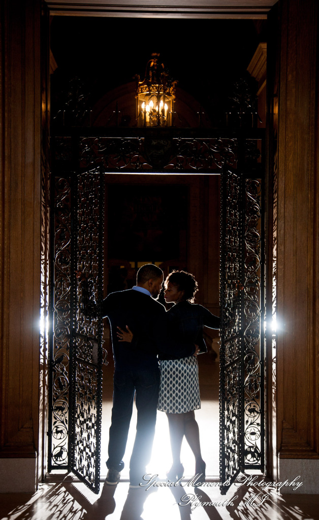 Rachel & Robert at DIA Detroit MI engagement photography