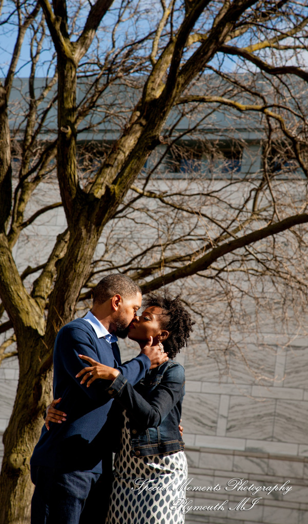 Rachel & Robert at DIA Detroit MI engagement photography