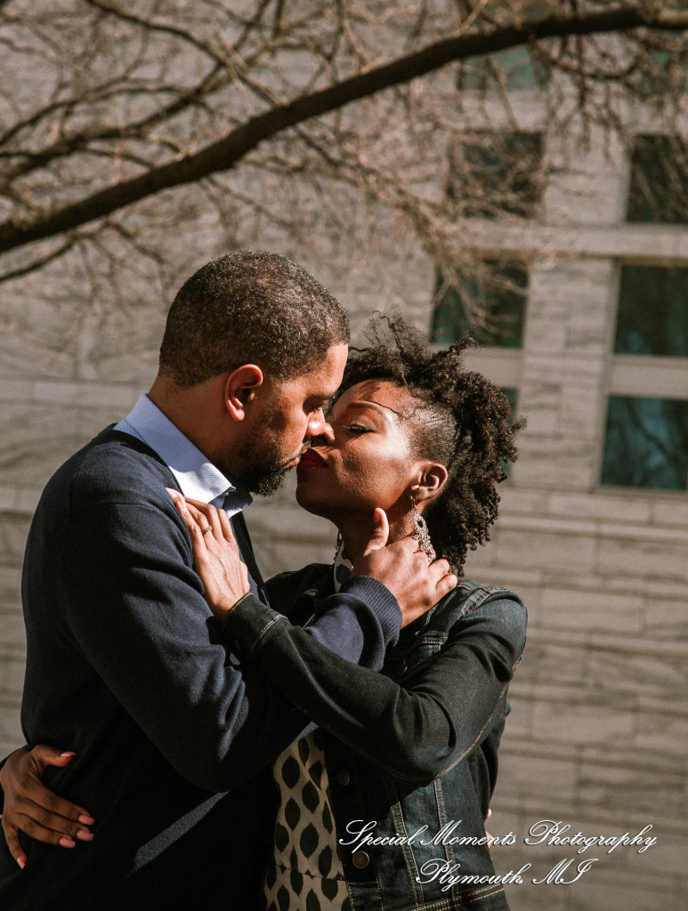 Rachel & Robert at DIA Detroit MI engagement photography