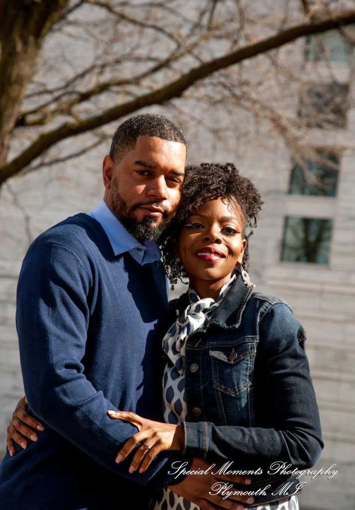 Rachel & Robert at DIA Detroit MI engagement photography