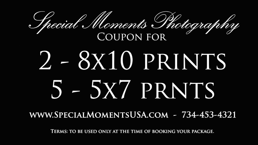 Special moments Photography wedding photograph coupon