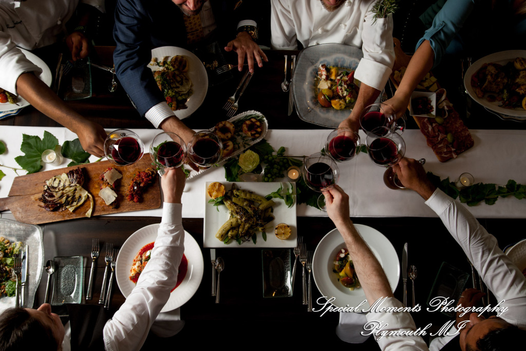 Cafe Cortina Farmington Hills MI wedding photograph