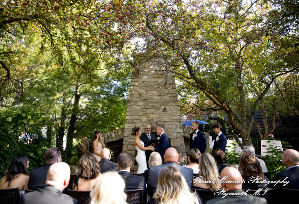 Kimberly & Dave at Cafe Cortina Farmington Hills MI wedding photography